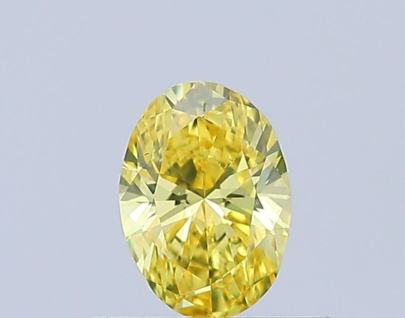 0.43 Carat Oval Lab Diamond with  Cut Diamond in 14KT  view 1
