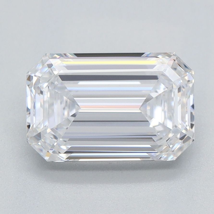 1.01 Carat Emerald Lab Diamond with  Cut Diamond in 14KT  view 1
