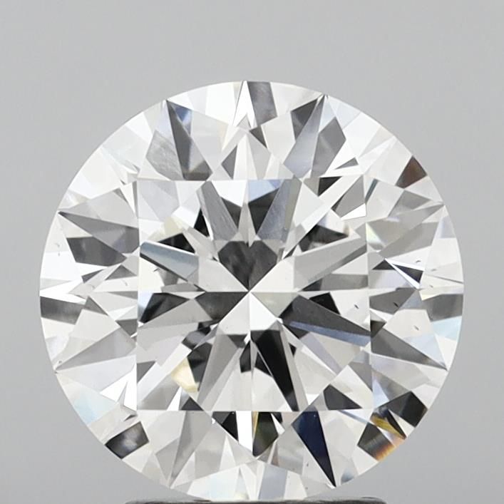 4.01 Carat Round Lab Diamond with  Cut Diamond in 14KT  view 1
