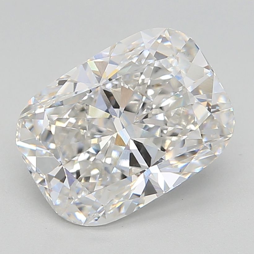 3.06 Carat Cushion Lab Diamond with  Cut Diamond in 14KT  view 1
