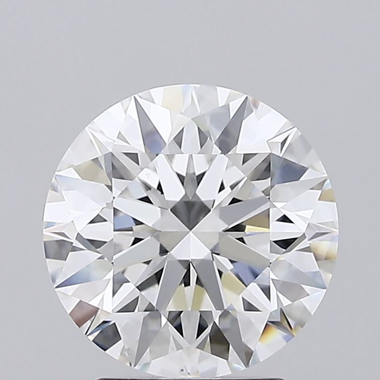 2.74 Carat Round Lab Diamond with  Cut Diamond in 14KT  view 1
