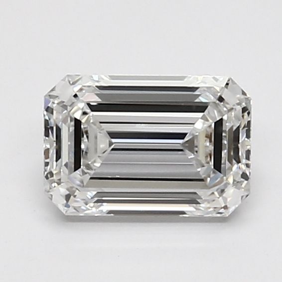 1.17 Carat Emerald Lab Diamond with  Cut Diamond in 14KT  view 1
