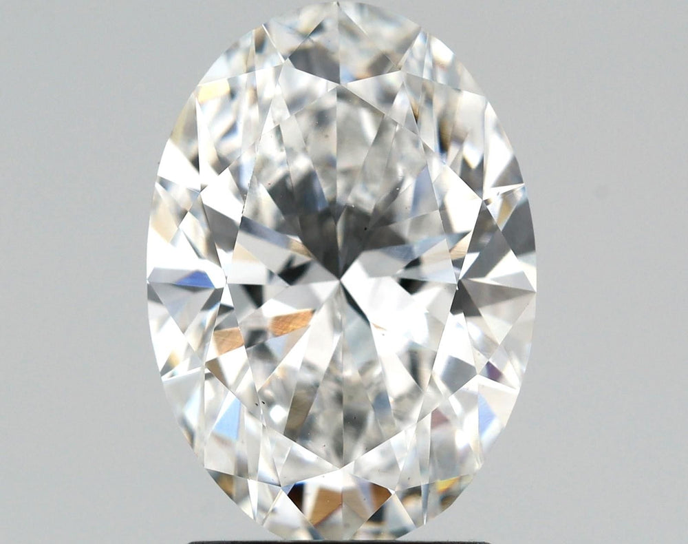 2.32 Carat Oval Lab Diamond with  Cut Diamond in 14KT  view 1
