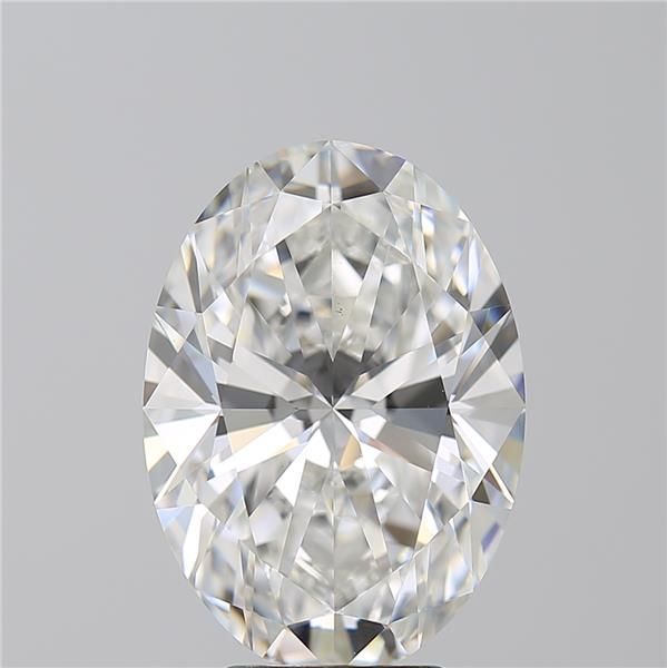 5.02 Carat Oval Natural Diamond with  Cut Diamond in 14KT  view 1
