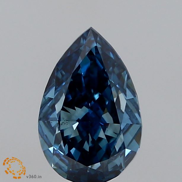 1.04 Carat Pear Lab Diamond with  Cut Diamond in 14KT  view 1
