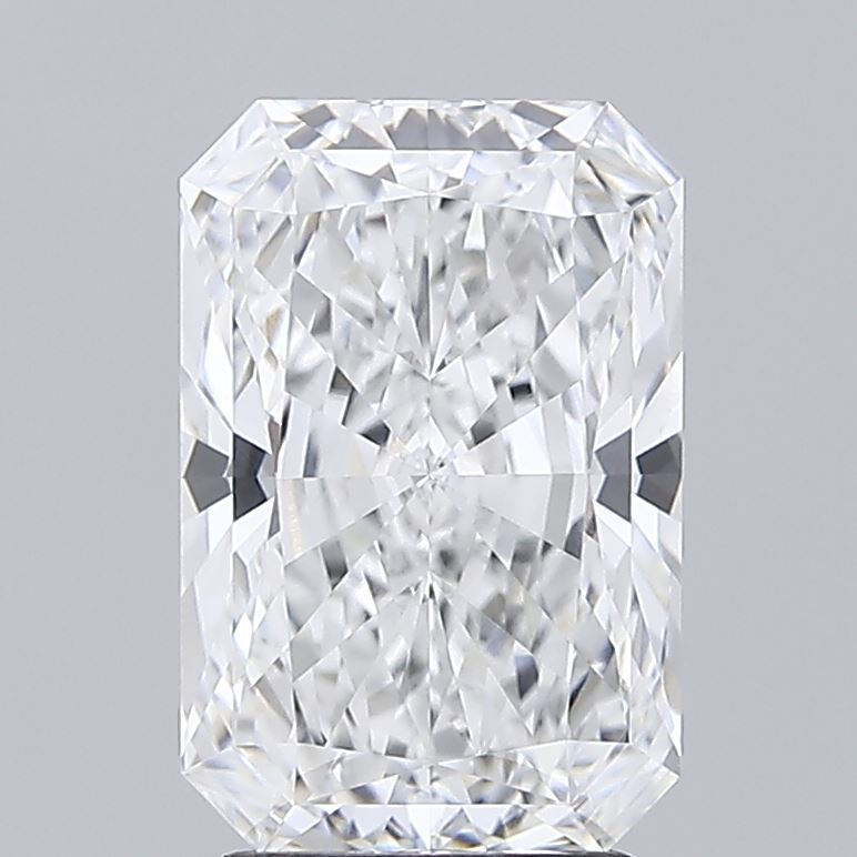 3.1 Carat Radiant Lab Diamond with  Cut Diamond in 14KT  view 1
