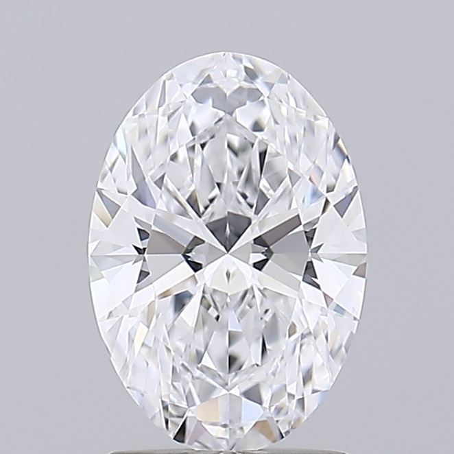 1.59 Carat Oval Natural Diamond with  Cut Diamond in 14KT  view 1
