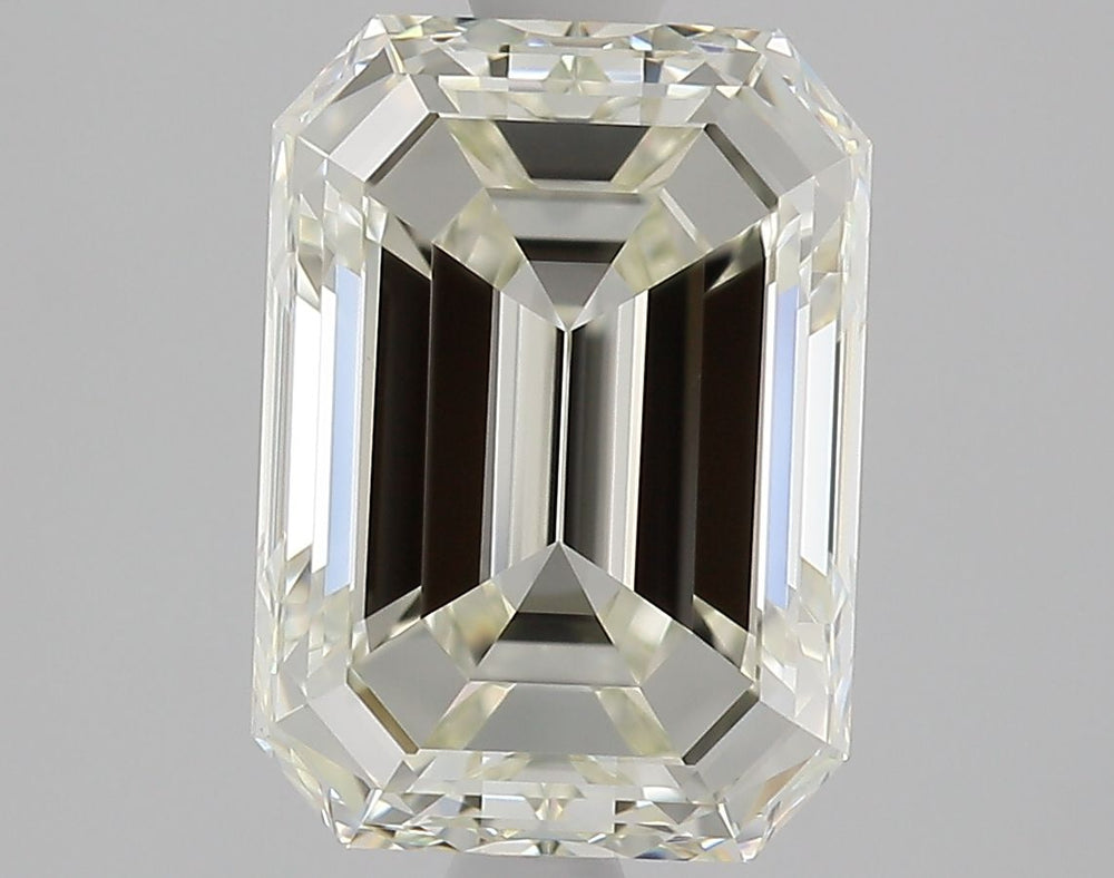 2.08 Carat Emerald Natural Diamond with  Cut Diamond in 14KT  view 1
