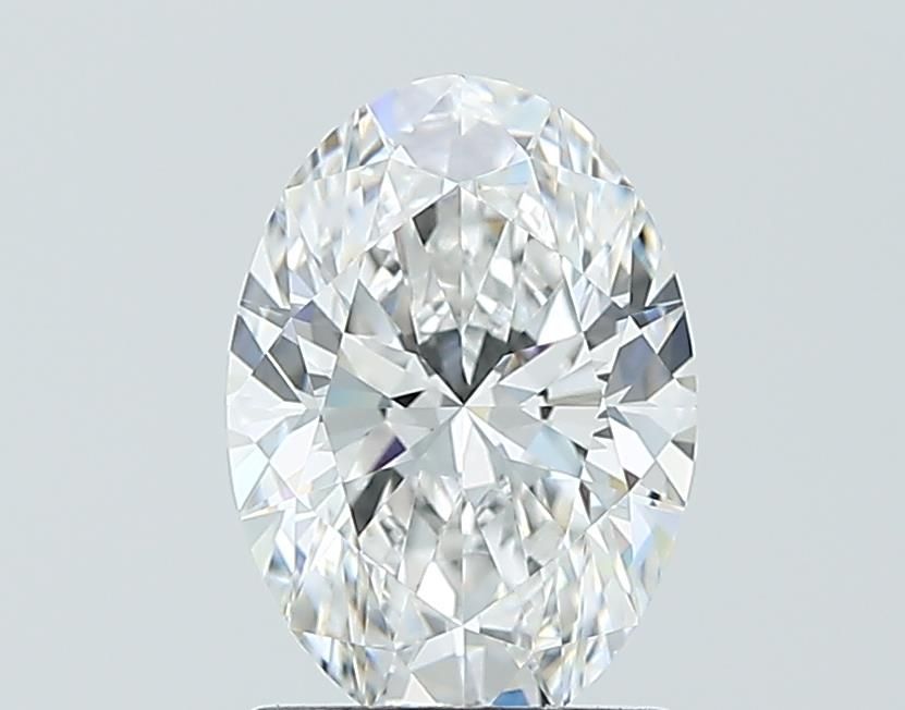 1.53 Carat Oval Lab Diamond with  Cut Diamond in 14KT  view 1
