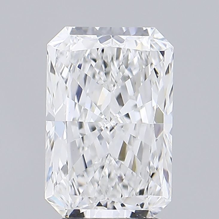 3.53 Carat Radiant Lab Diamond with  Cut Diamond in 14KT  view 1

