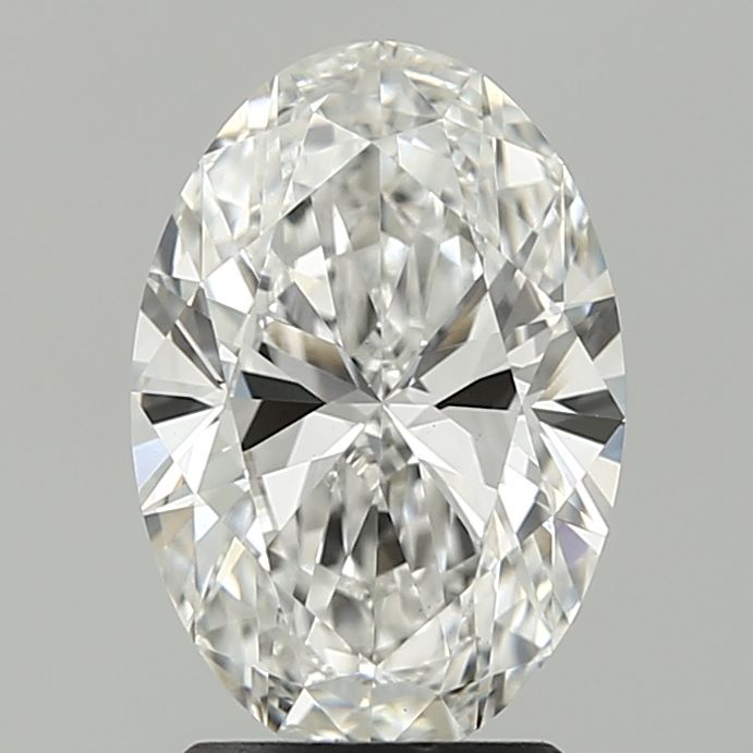 2.12 Carat Oval Lab Diamond with  Cut Diamond in 14KT  view 1
