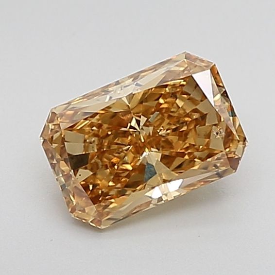 1.57 Carat Radiant Lab Diamond with  Cut Diamond in 14KT  view 1
