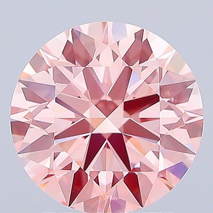 2.54 Carat Round Lab Diamond with  Cut Diamond in 14KT  view 1
