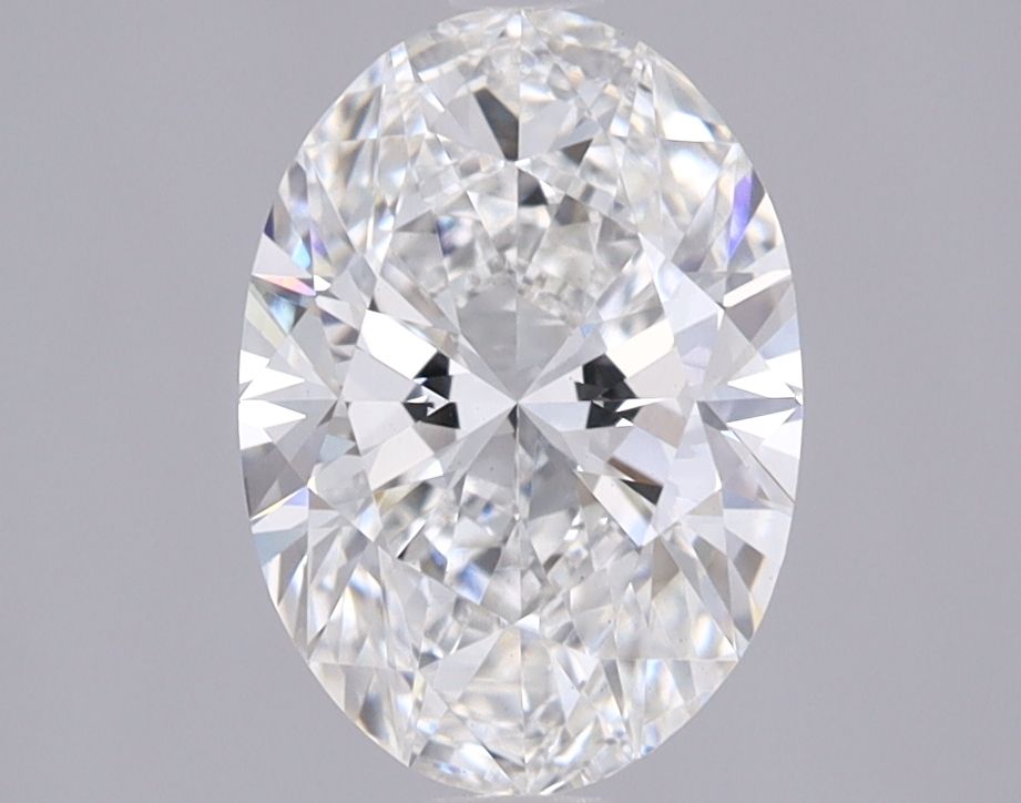 1.95 Carat Oval Lab Diamond with  Cut Diamond in 14KT  view 1
