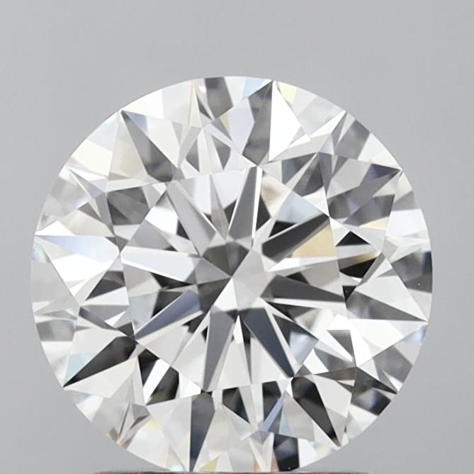 1.71 Carat Round Lab Diamond with  Cut Diamond in 14KT  view 1
