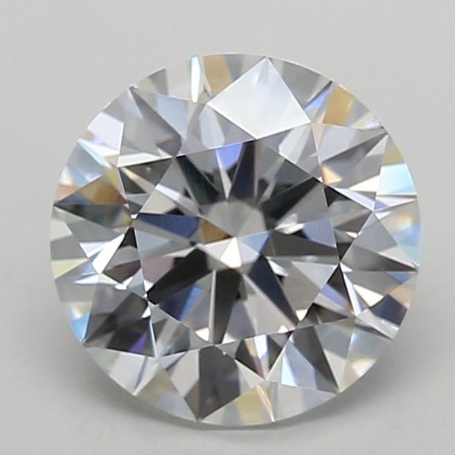3.75 Carat Round Lab Diamond with  Cut Diamond in 14KT  view 1
