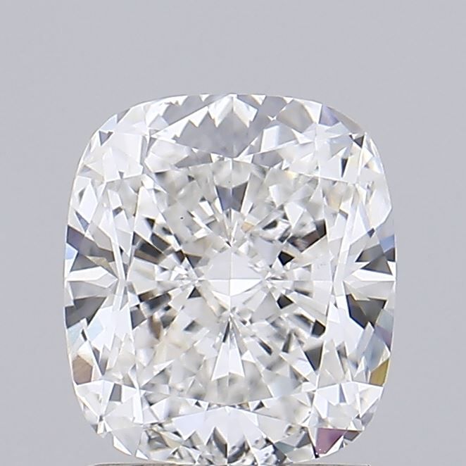 1.53 Carat Cushion Lab Diamond with  Cut Diamond in 14KT  view 1
