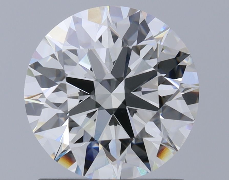 1.31 Carat Round Natural Diamond with  Cut Diamond in 14KT  view 1
