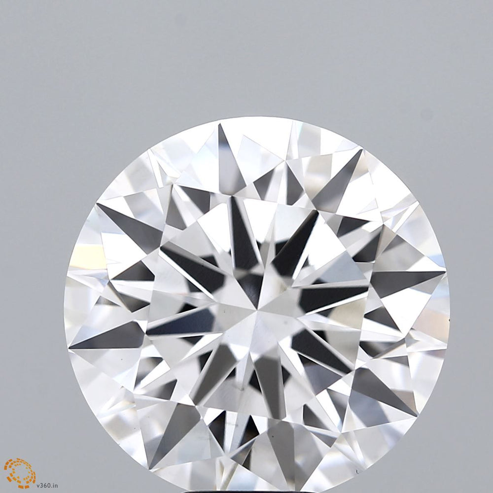 11.0 Carat Round Lab Diamond with  Cut Diamond in 14KT  view 1
