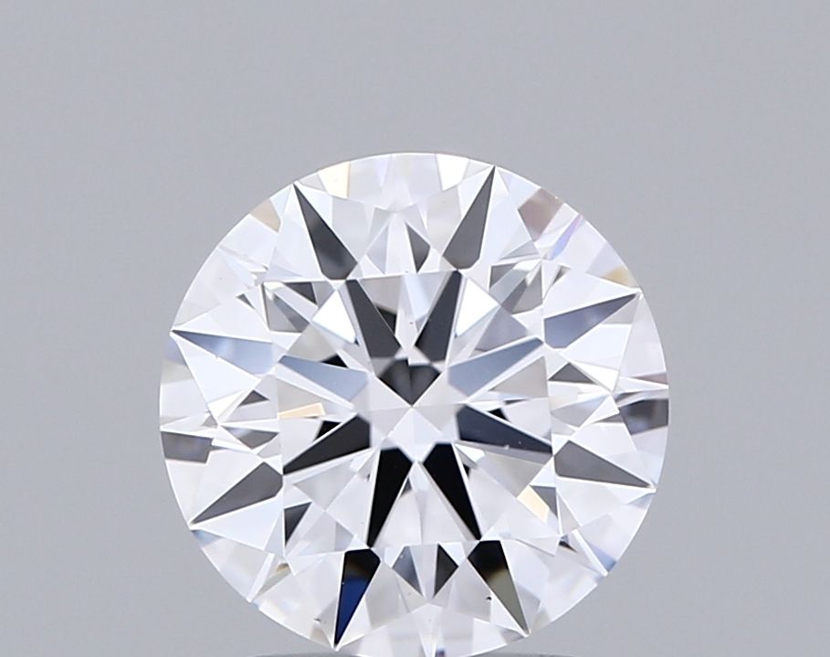 1.85 Carat Round Lab Diamond with  Cut Diamond in 14KT  view 1
