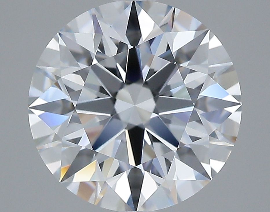3.42 Carat Round Lab Diamond with  Cut Diamond in 14KT  view 1
