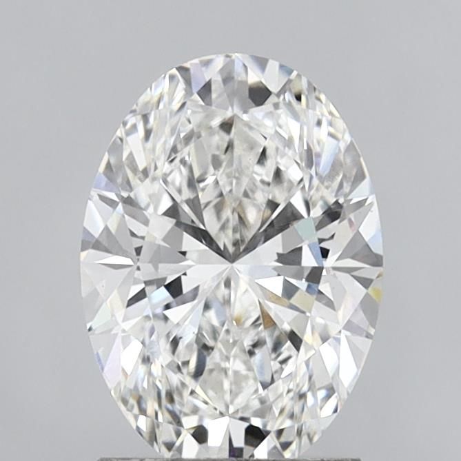 1.81 Carat Oval Lab Diamond with  Cut Diamond in 14KT  view 1
