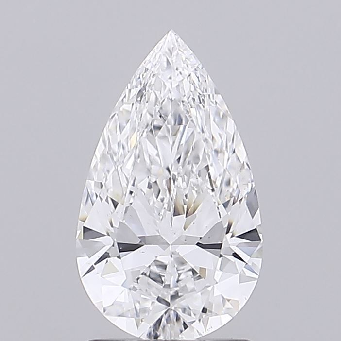 1.51 Carat Pear Lab Diamond with  Cut Diamond in 14KT  view 1
