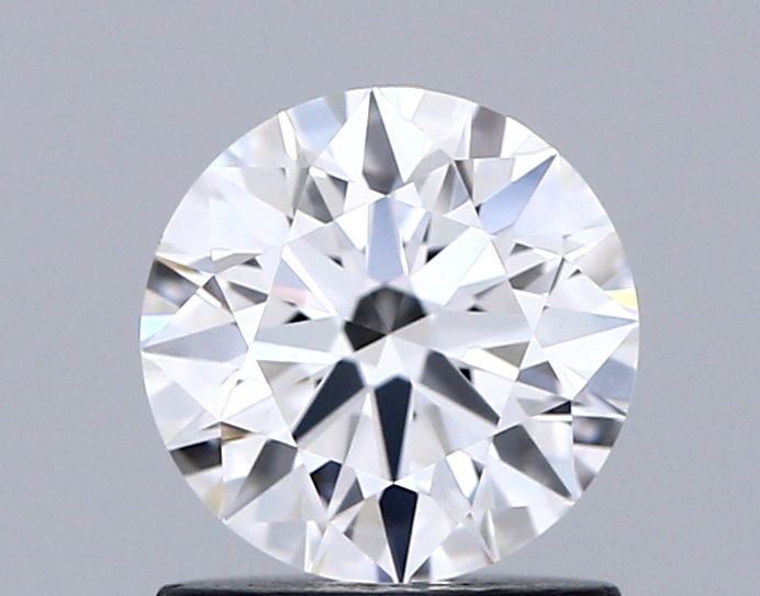 1.01 Carat Round Lab Diamond with  Cut Diamond in 14KT  view 1

