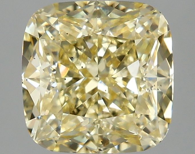 3.1 Carat Cushion Lab Diamond with  Cut Diamond in 14KT  view 1
