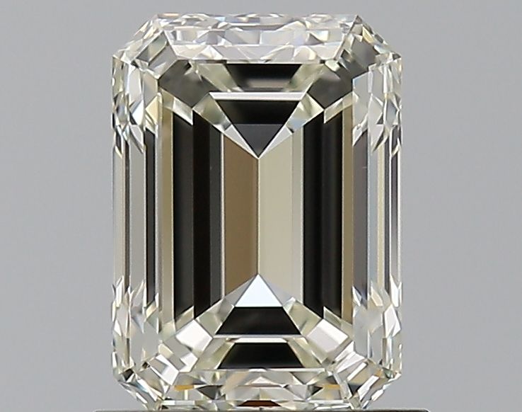 1.2 Carat Emerald Natural Diamond with  Cut Diamond in 14KT  view 1
