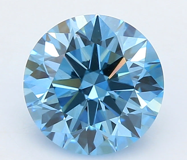 0.77 Carat Round Lab Diamond with  Cut Diamond in 14KT  view 1
