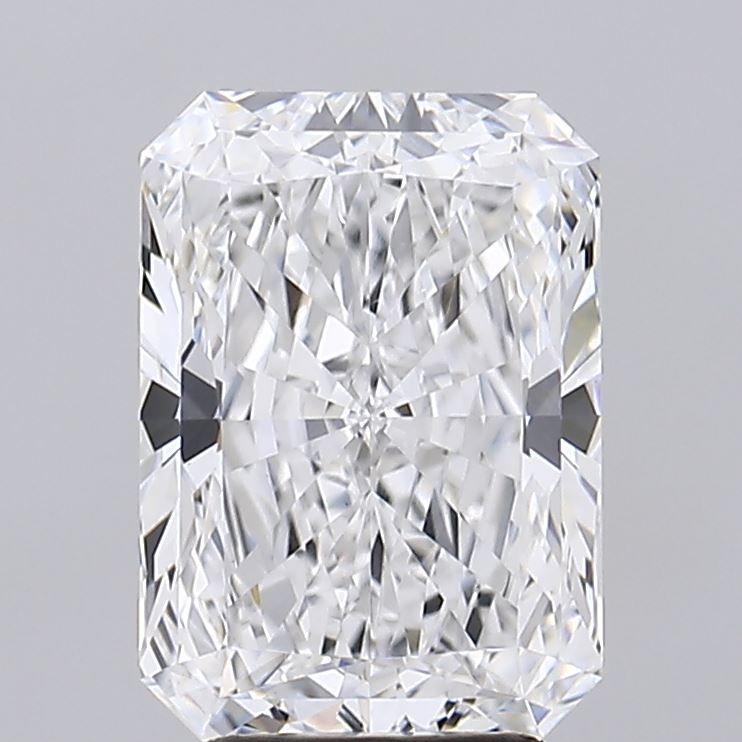 3.81 Carat Radiant Lab Diamond with  Cut Diamond in 14KT  view 1
