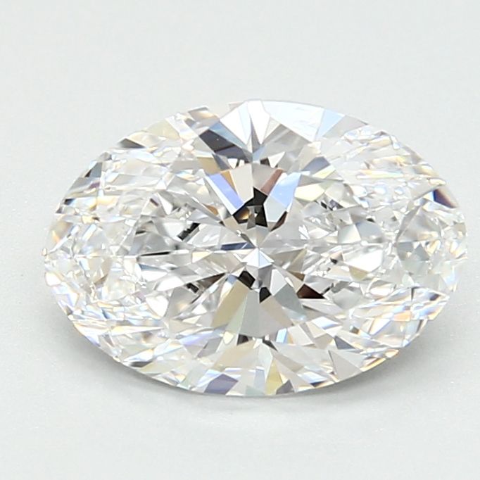 1.61 Carat Oval Lab Diamond with  Cut Diamond in 14KT  view 1
