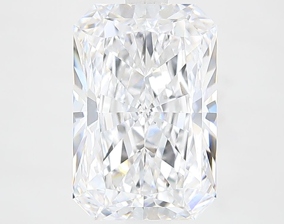 3.31 Carat Radiant Lab Diamond with  Cut Diamond in 14KT  view 1
