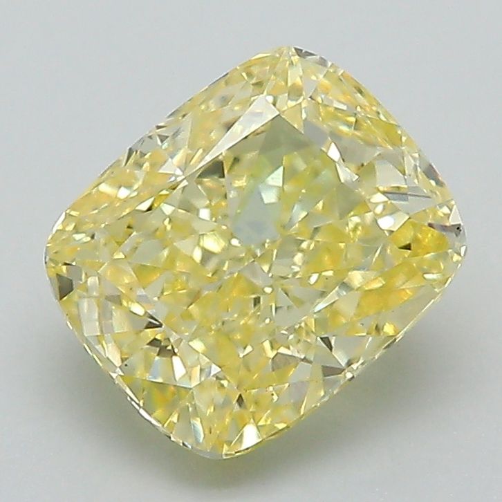 2.13 Carat Cushion Lab Diamond with  Cut Diamond in 14KT  view 1
