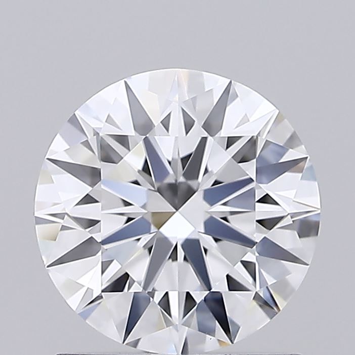 1.09 Carat Round Lab Diamond & 1.07 Carat Round Lab Diamond with  Cut Diamond in 14KT  view 1
