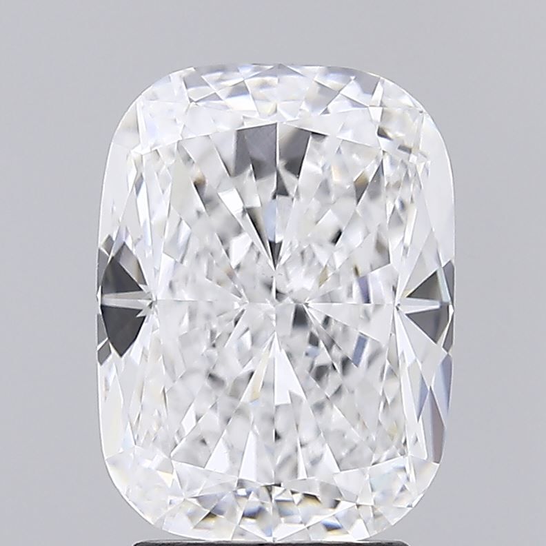 3.5 Carat Cushion Lab Diamond with  Cut Diamond in 14KT  view 1
