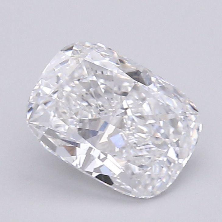 3.56 Carat Cushion Lab Diamond with  Cut Diamond in 14KT  view 1
