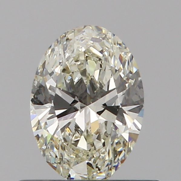 0.42 Carat Oval Natural Diamond with  Cut Diamond in 14KT  view 1
