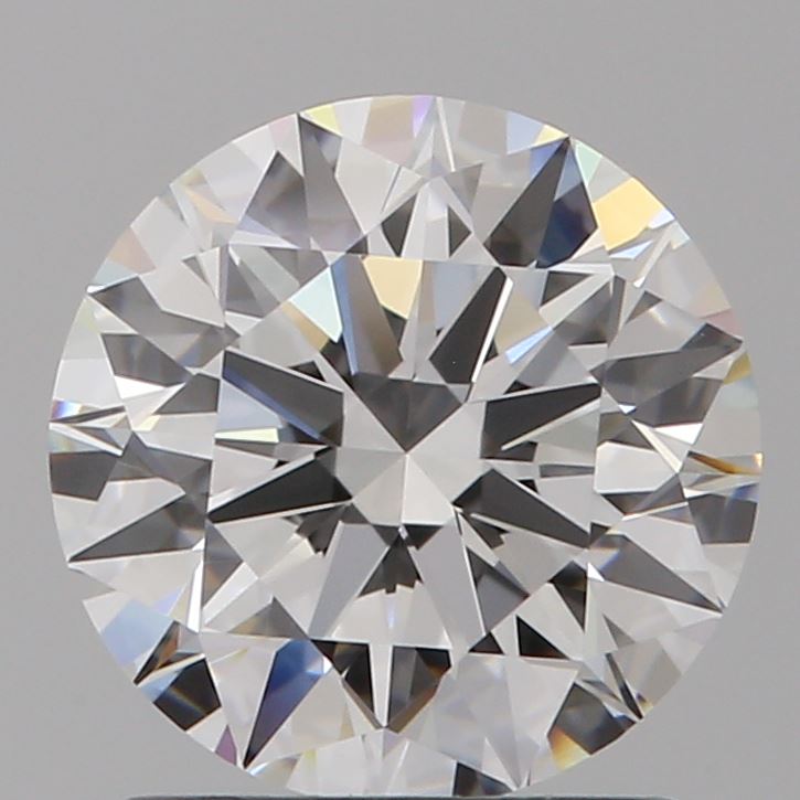 1.27 Carat Round Natural Diamond with  Cut Diamond in 14KT  view 1
