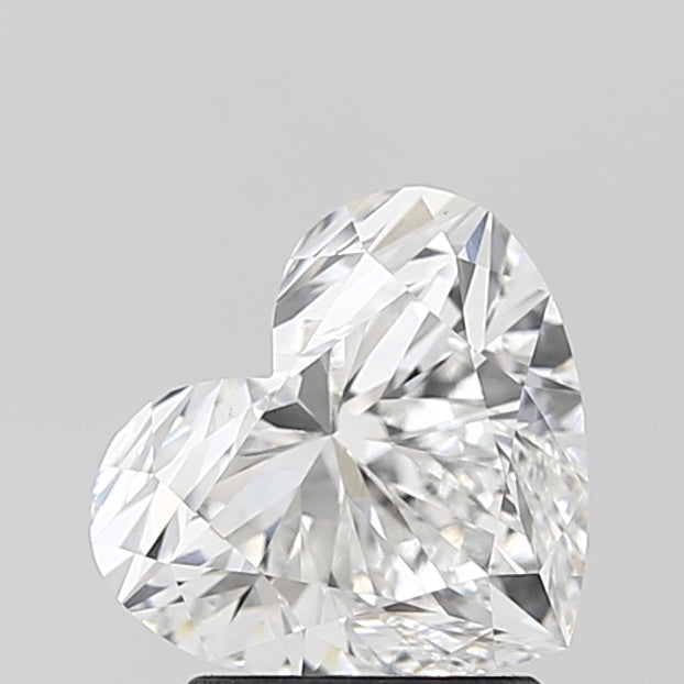 2.0 Carat Heart Lab Diamond with  Cut Diamond in 14KT  view 1
