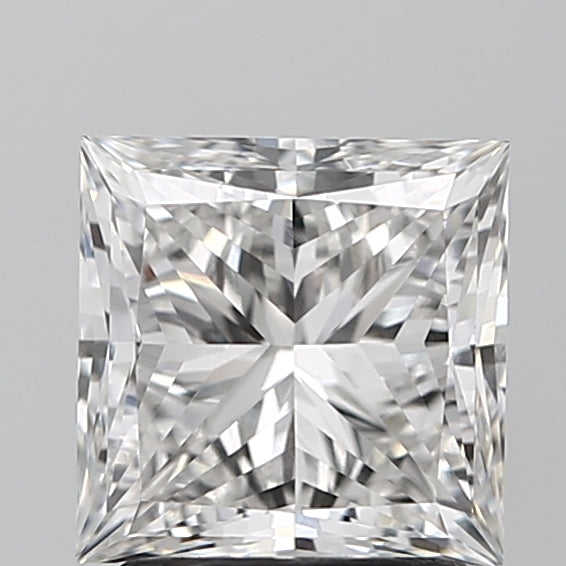2.06 Carat Princess Lab Diamond with  Cut Diamond in 14KT  view 1
