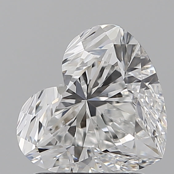 1.56 Carat Heart Lab Diamond with  Cut Diamond in 14KT  view 1
