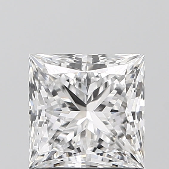 1.09 Carat Princess Lab Diamond with  Cut Diamond in 14KT  view 1
