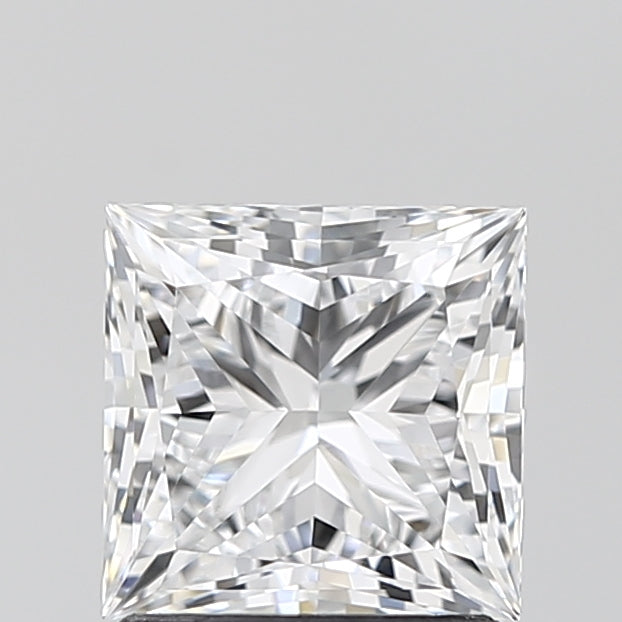 1.59 Carat Princess Lab Diamond with  Cut Diamond in 14KT  view 1

