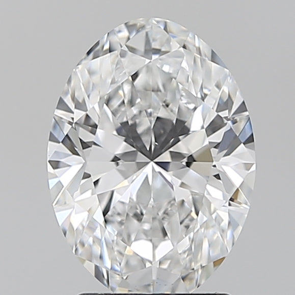 2.01 Carat Oval Lab Diamond with  Cut Diamond in 14KT  view 1
