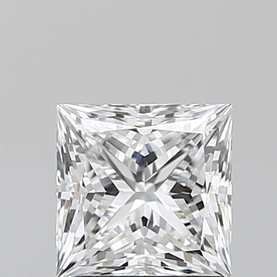 1.56 Carat Princess Lab Diamond with  Cut Diamond in 14KT  view 1
