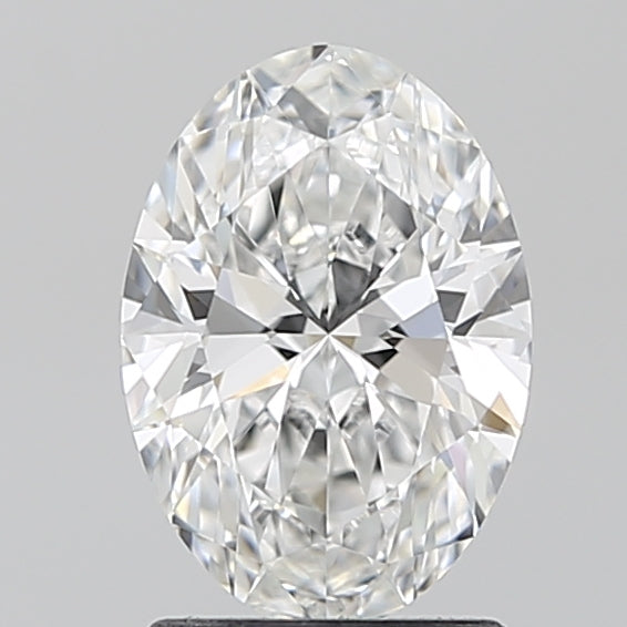 1.61 Carat Oval Lab Diamond with  Cut Diamond in 14KT  view 1
