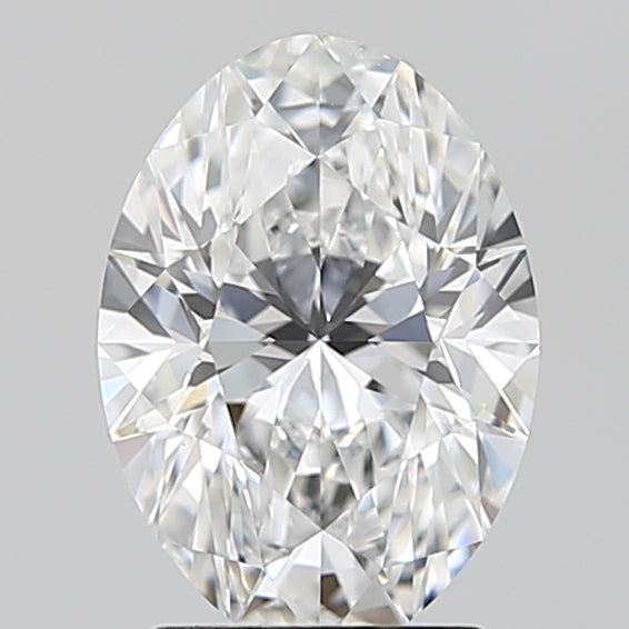 2.0 Carat Oval Lab Diamond with  Cut Diamond in 14KT  view 1
