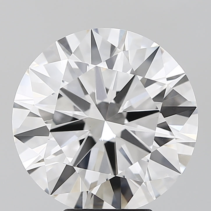 5.26 Carat Round Lab Diamond with  Cut Diamond in 14KT  view 1
